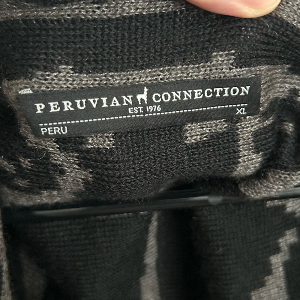 Peruvian Connection Open Front Waterfall Cardigan… - image 2